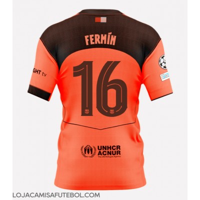 Camisa de Futebol Barcelona Fermin Lopez #16 Equipamento Alternativo 2025-26 Manga Curta Camisa de Futebol Barcelona Fermin Lopez #16 Equipamento Alternativo 2025-26 Manga Curta